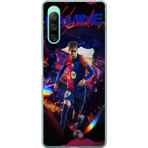 Sony Xperia 10 IV Läpinäkyvä kuori Yamal Rising Talent FC Barcelona Pelaaja Nuori Jalkapalloilija Suosittu Motiivi Urheilu Espanja Lahjakkuus
