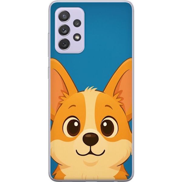 Samsung Galaxy A52s 5G Läpinäkyvä kuori Hello Corgi