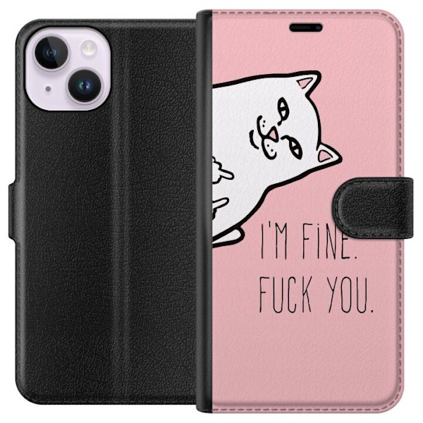 Apple iPhone 15 Lompakkokotelo Hyvä