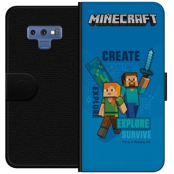 Samsung Galaxy Note9 Tegnebogsetui Minecraft Huler