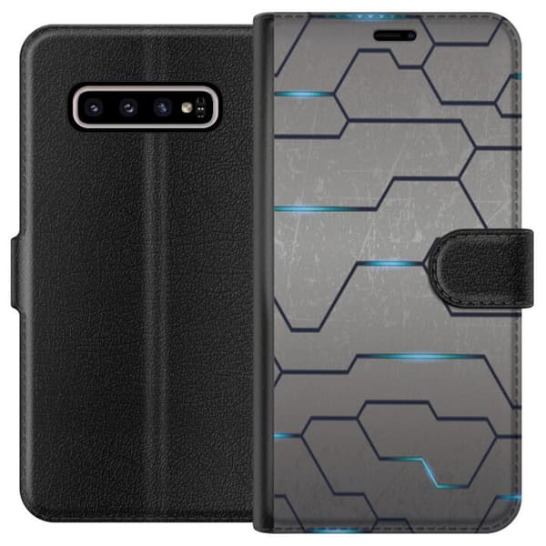 Kompatibelt Lommeboketui til Samsung Galaxy S10+ Mønster