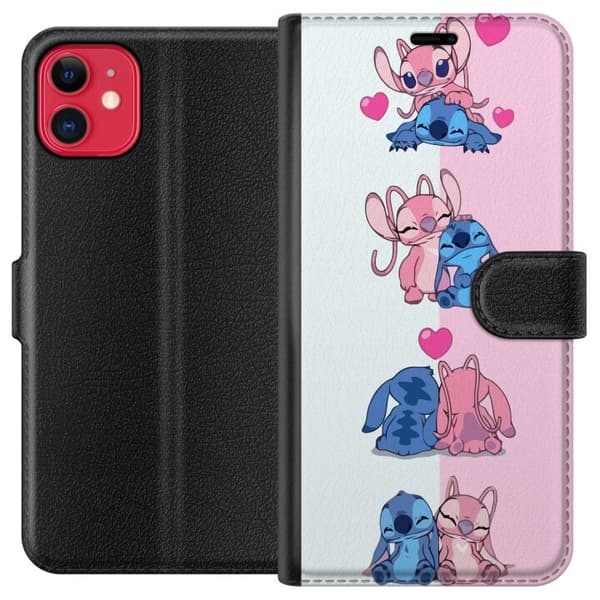 Kompatibel Tegnebogsetui til Apple iPhone 11 Lilo & Stitch