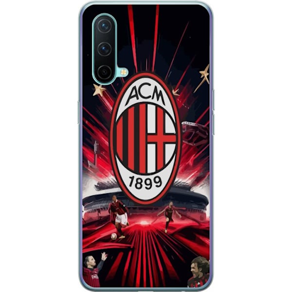 OnePlus Nord CE 5G Läpinäkyvä kuori AC Milan