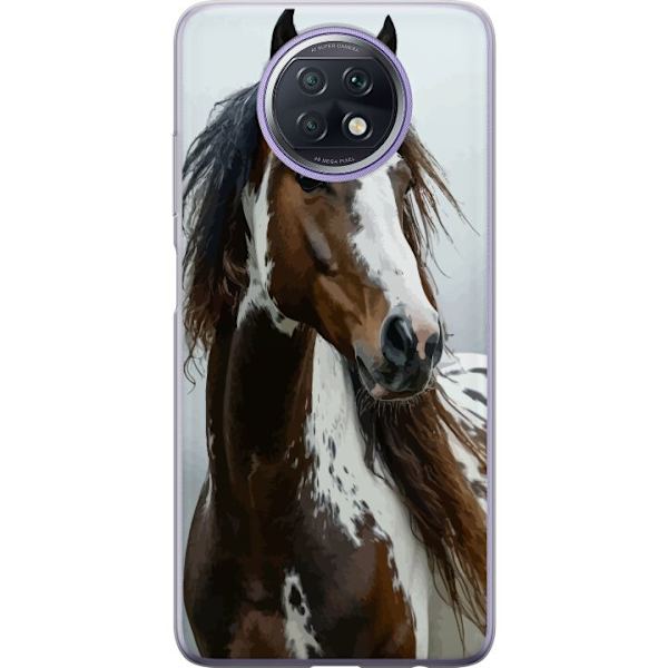 Xiaomi Redmi Note 9T Läpinäkyvä kuori Hevonen Eläimet Aihe Graafinen Suunnittelu Luonto Vahva Aihe Suosittu Taide Eläinten Teema Ratsastus