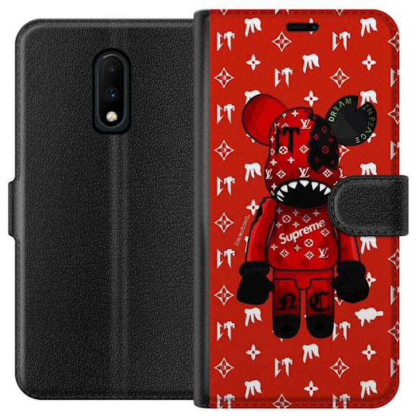 OnePlus 7 Lompakkokotelo KAWS LV Punainen