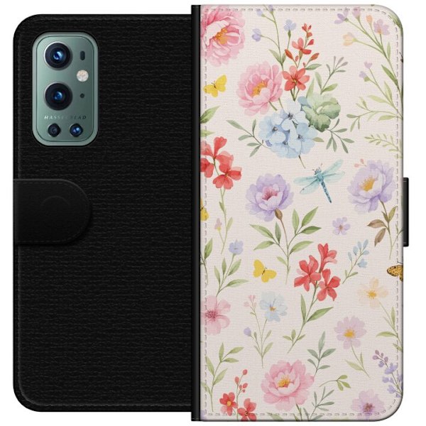 OnePlus 9 Pro Plånboksfodral Blommor
