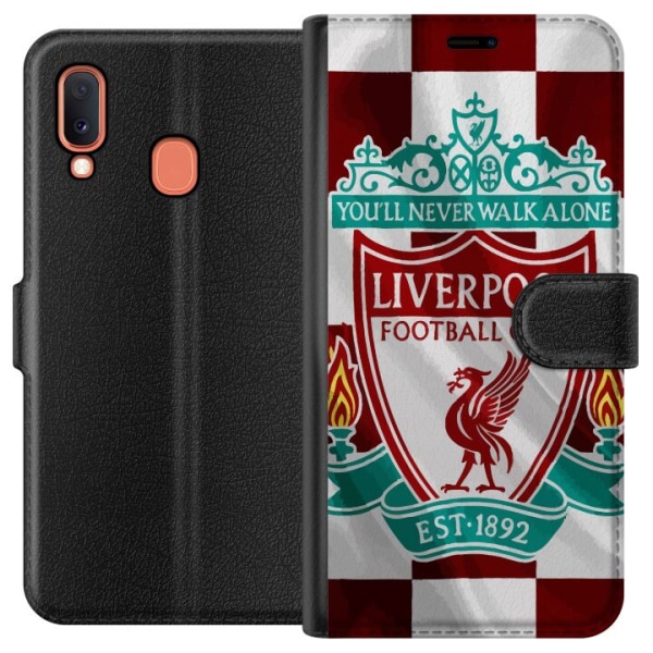 Samsung Galaxy A20e Lommeboketui Liverpool FC