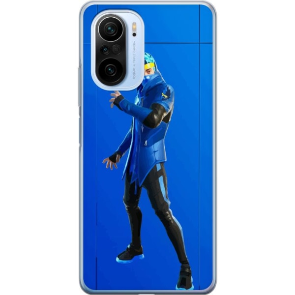 Xiaomi Mi 11i Gennemsigtig cover Fortnite - Ninja Blue