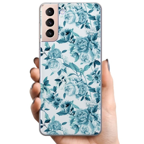 Samsung Galaxy S21 TPU Matkapuhelimen kuori Kukat