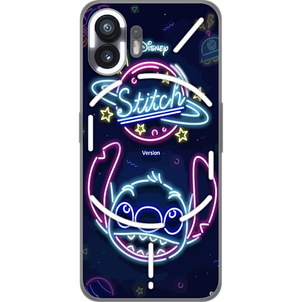 Nothing Phone (2) Genomskinligt Skal Stitch Neon