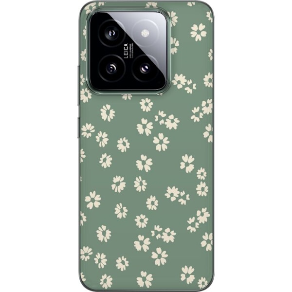 Xiaomi 14 Genomskinligt Skal Blomsterdröm – färgglatt blommönster