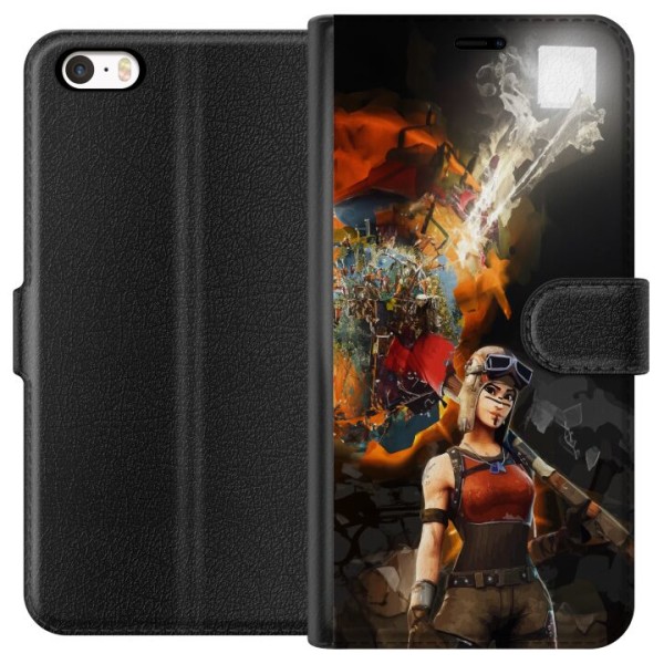 Apple iPhone SE (2016) Lompakkokotelo Renegade Raider