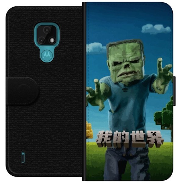 Motorola Moto E7 Tegnebogsetui A Minecraft Movie