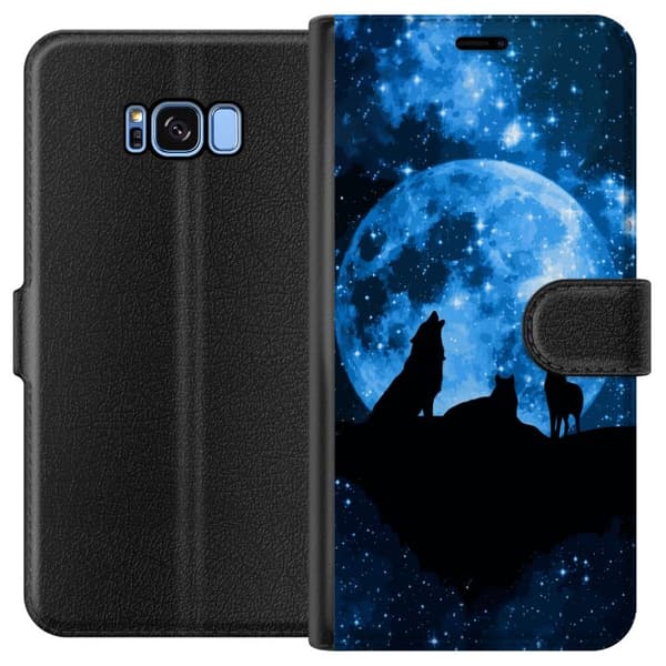 Kompatibelt Plånboksfodral till Samsung Galaxy S8 Vargar