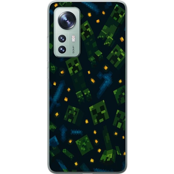 Xiaomi 12 Läpinäkyvä kuori Minecraft Dungeons Mob