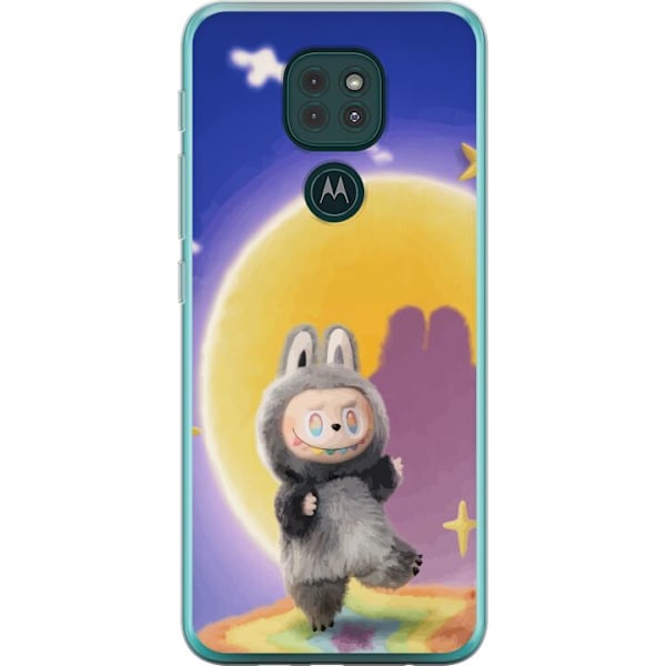 Motorola Moto G9 Play Läpinäkyvä kuori Labubu Neon Pop - Ne