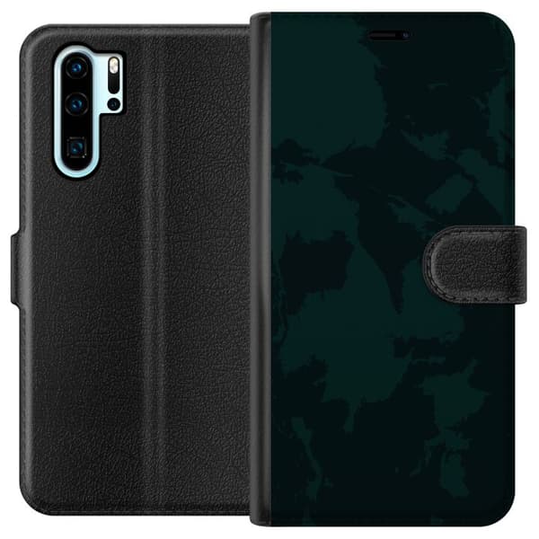 Kompatibelt Lommeboketui til Huawei P30 Pro Grønt