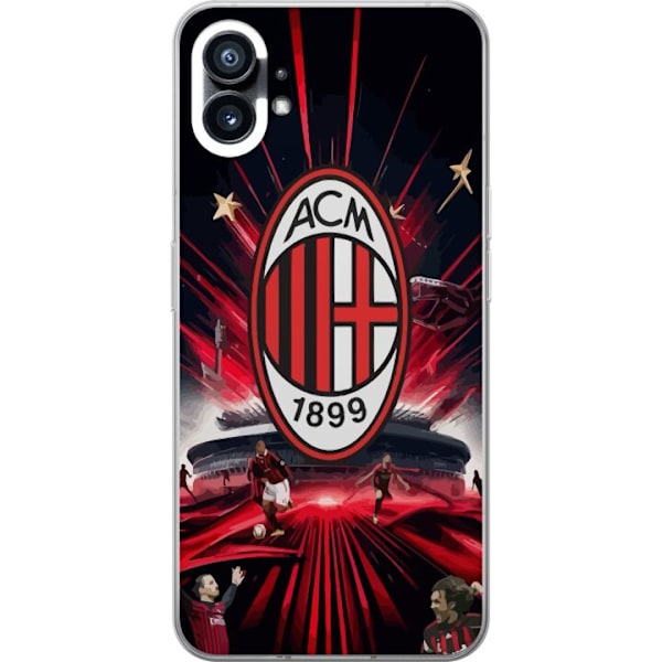 Nothing Phone (1) Gjennomsiktig deksel AC Milan