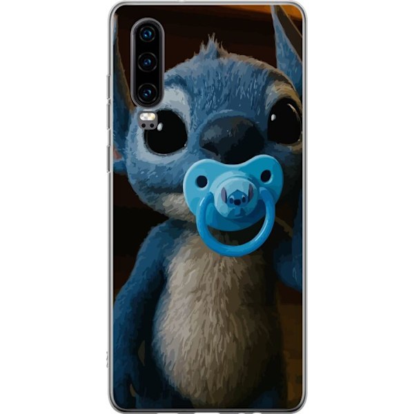 Huawei P30 Läpinäkyvä kuori Stitch & Napp - vauvateema söpöllä hahmolla