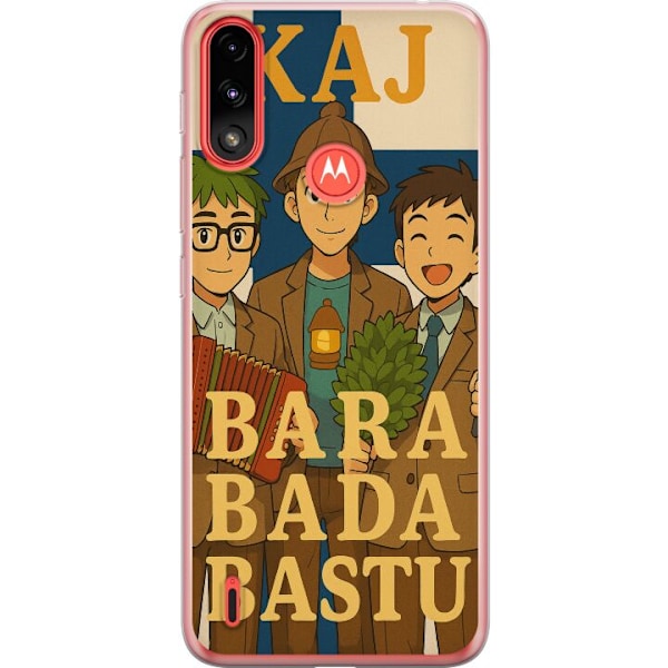 Motorola Moto E7 Power Genomskinligt Skal Bara bada bastu KAJ