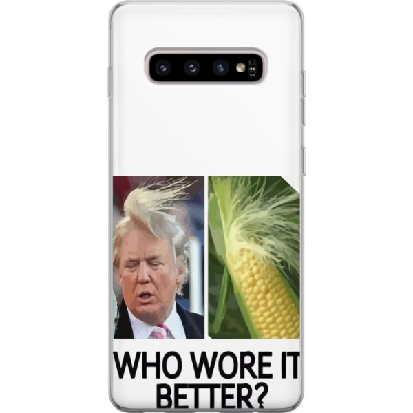 Samsung Galaxy S10+ Gjennomsiktig deksel Trump