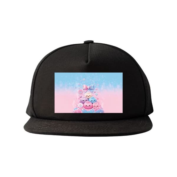Snapback-lippalakki musta one size