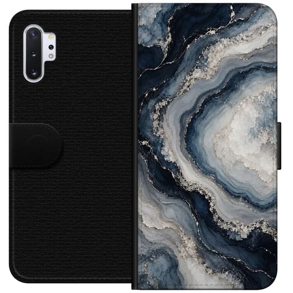 Kompatibelt Lommeboketui til Samsung Galaxy Note10+ Nattagat blå