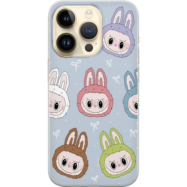 Apple iPhone 15 Pro Genomskinligt Skal Labubu Star Pattern –