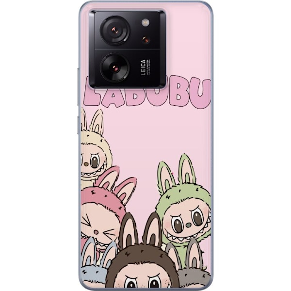Xiaomi 13T Läpinäkyvä kuori Labubu Pop Mart Hahmot Keräilykohteet Suosittu Hahmosarja Suunnittelu Pop Mart Leikkikalutaide Aihe
