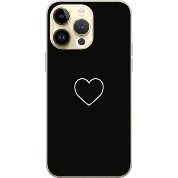 Apple iPhone 14 Pro Max Genomskinligt Skal Hjärta