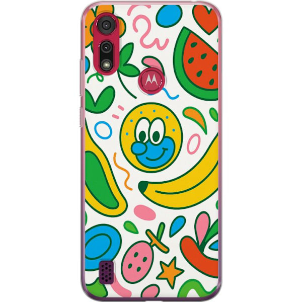 Motorola Moto E6s (2020) Läpinäkyvä kuori Perhosverho