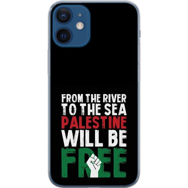 Apple iPhone 12  Genomskinligt Skal Free Palestine – politiskt statement med kraftfullt grafiskt uttryck