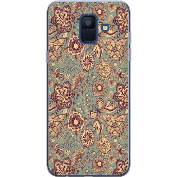 Kompatibelt Mobildeksel til Samsung Galaxy A6 (2018) Vintage Blomster