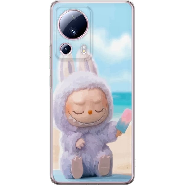 Xiaomi 13 Lite Läpinäkyvä kuori Labubu Vaaleanpunainen Tunnelma