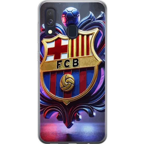 Samsung Galaxy A40 Läpinäkyvä kuori FCB