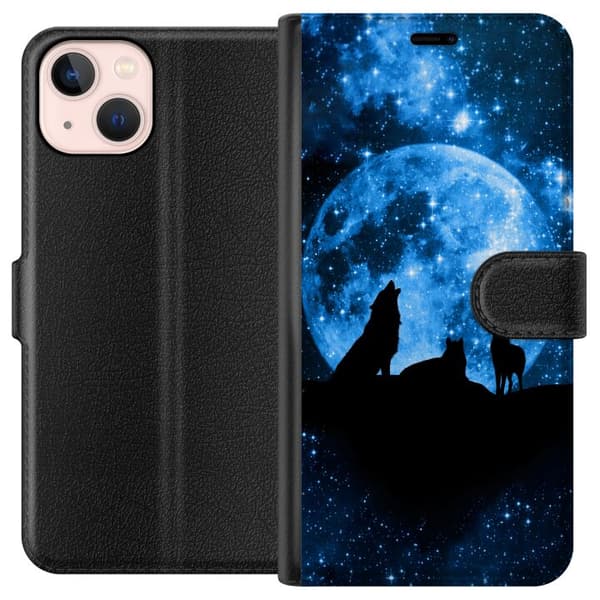 Kompatibelt Lommeboketui til Apple iPhone 13 Ulv