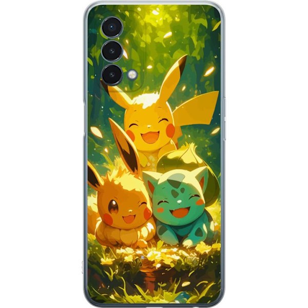 OnePlus Nord N200 5G Läpinäkyvä kuori Pixelmonster pelityyli - värikäs muotoilu retroa rakastaville pelaajille