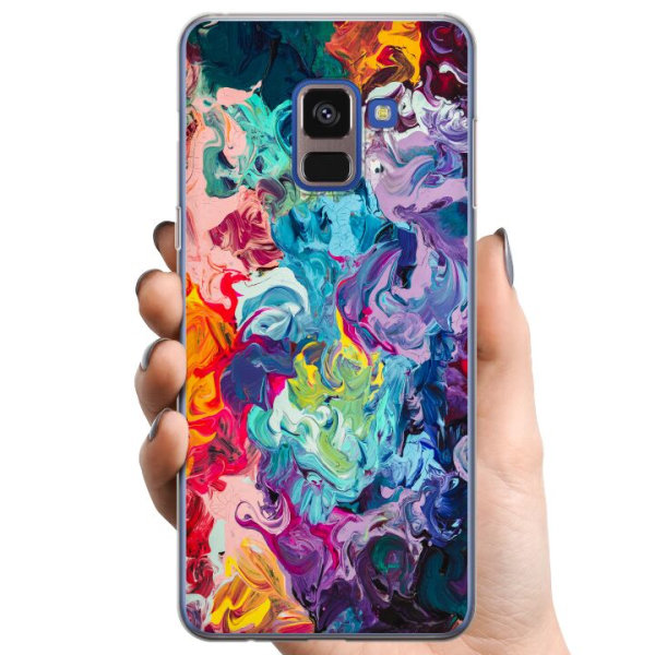 Samsung Galaxy A8 (2018) TPU Mobilskal Wild Colours