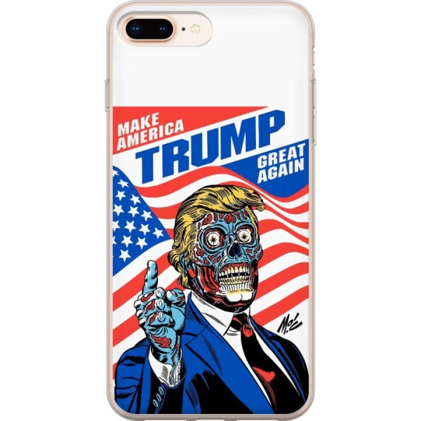 Apple iPhone 8 Plus Gennemsigtig cover  Trump