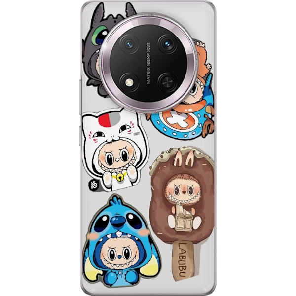 Honor Magic7 Lite Gjennomsiktig deksel Labubu figure samling -