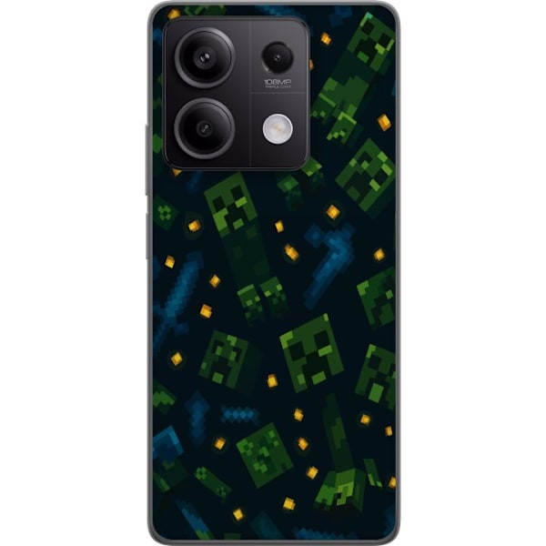 Xiaomi Redmi Note 13 Läpinäkyvä kuori Minecraft Dungeons Mob