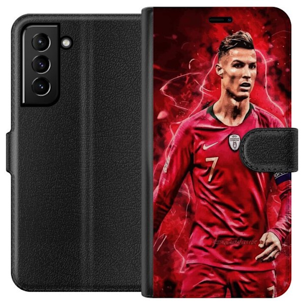 Samsung Galaxy S21+ 5G Plånboksfodral Ronaldo Skills – CR7 Design för Äkta Supporters