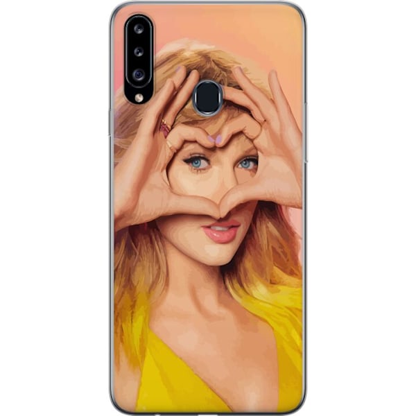 Samsung Galaxy A20s Genomskinligt Skal Taylor Swift