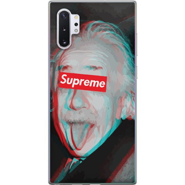 Samsung Galaxy Note10+ Läpinäkyvä kuori Supreme Albert Einstein 3D Motiivi Katumuoti Suunnittelu Suosittu Tiede Ikoni Kaupunkitaide