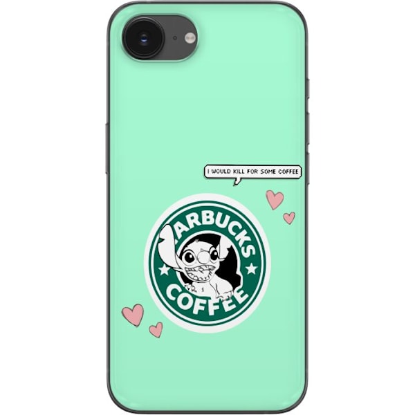 Apple iPhone 16e Läpinäkyvä kuori Stitch Kahvi