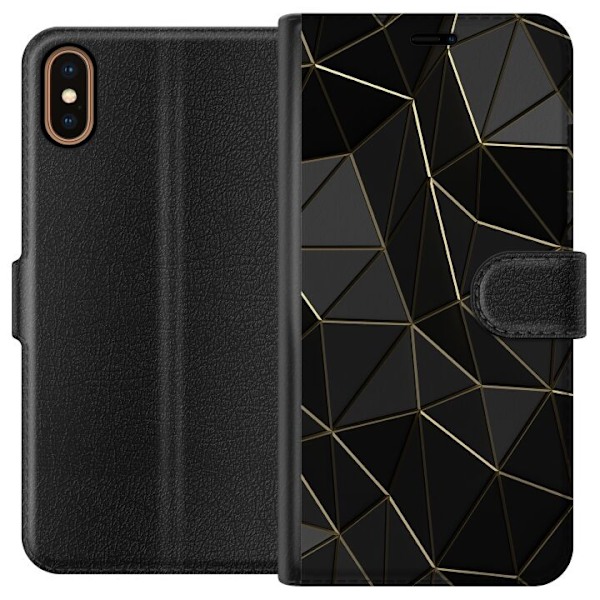Apple iPhone X Lommeboketui midnatt