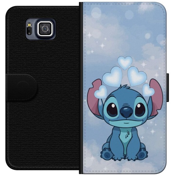 Samsung Galaxy Alpha Lompakkokotelo Stitch Hyppäävä Ilo - H