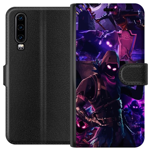 Huawei P30 Lompakkokotelo Fortnite Raven