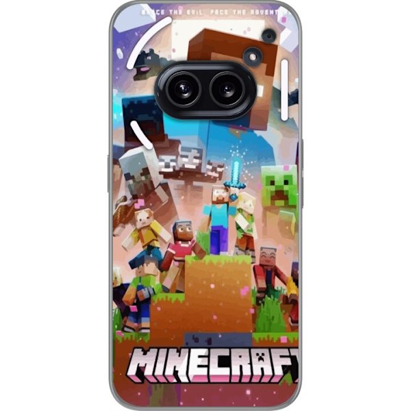 Nothing Phone (2a) Plus Läpinäkyvä kuori Minecraft
