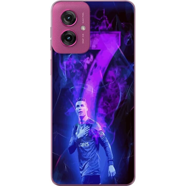 Motorola Moto G55 Genomskinligt Skal Ronaldo 7 – Fotbollsleg